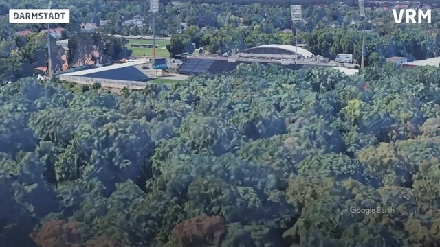 Digitaler Flug über Darmstadt