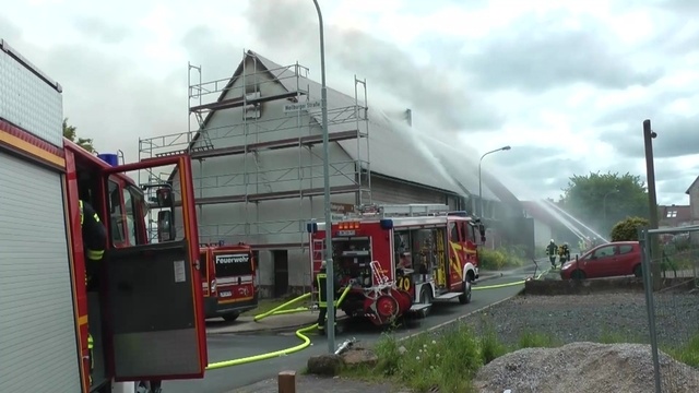 Brand zerstört Wohnhaus in Breitscheid