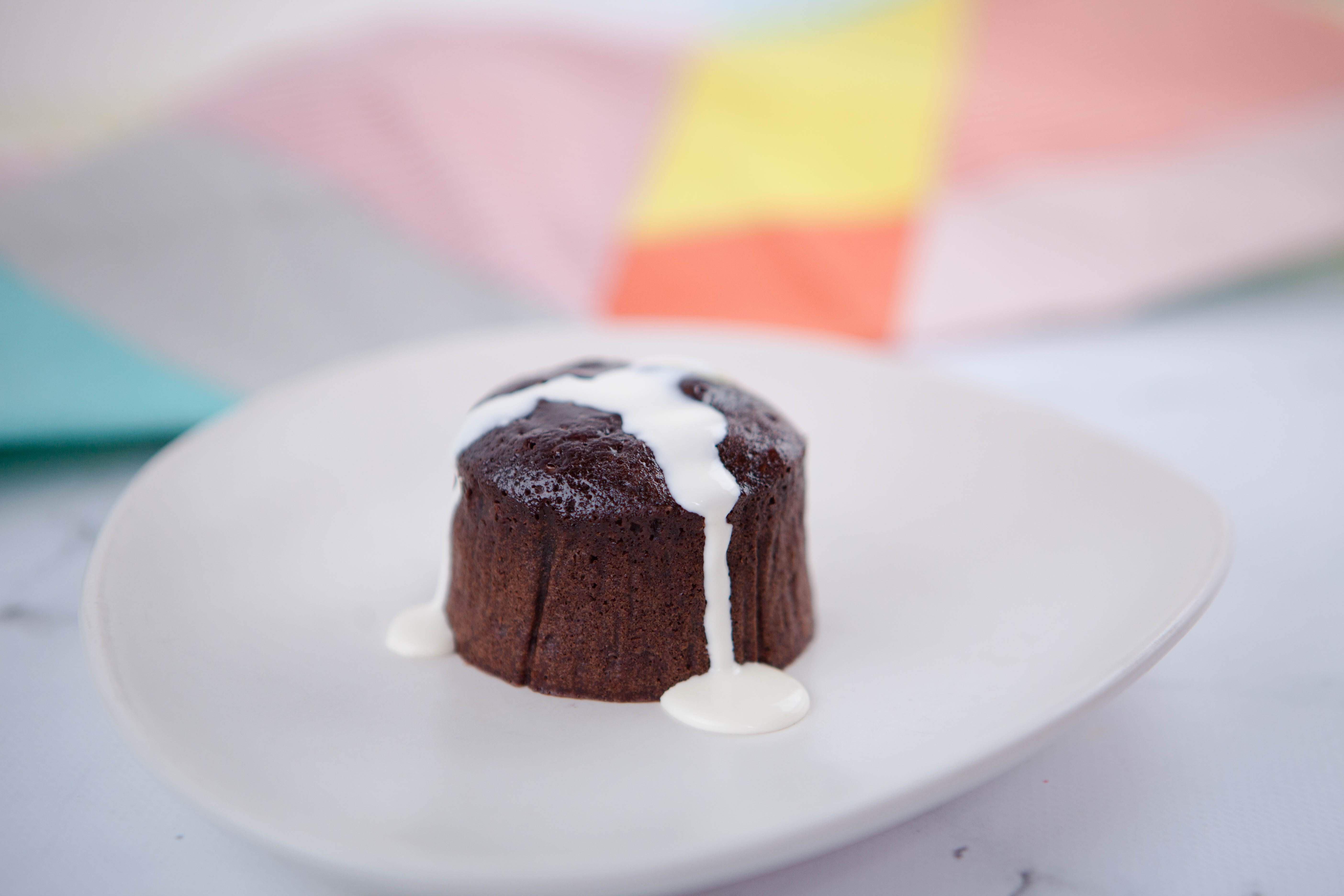 Flüssiger Schokoladen-Pudding