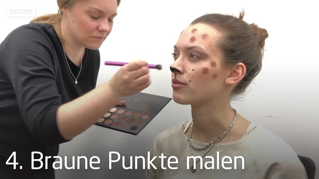 Fastnachts-Make-Up in sieben Minuten: Leopard