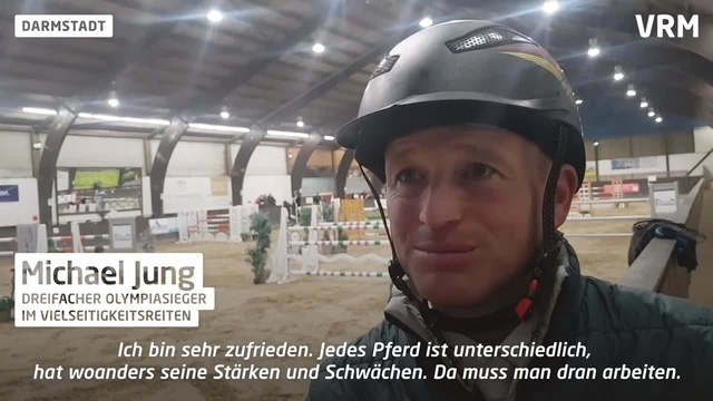 Olympiasieger Michael Jung reitet bei Turnier in Darmstadt