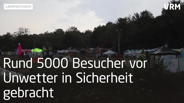 Tanz der Bässe in Lampertheim: Abbruch wegen Unwetter