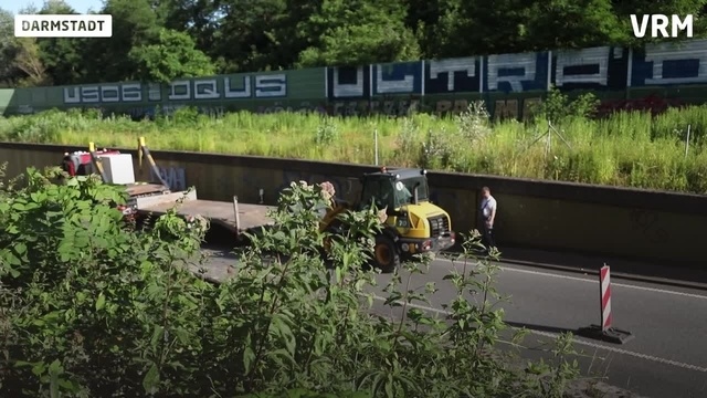 Beginn der Trogsanierung in Darmstadt