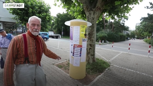 Litfaßsäule für mehr Miteinander in Darmstadt-Eberstadt