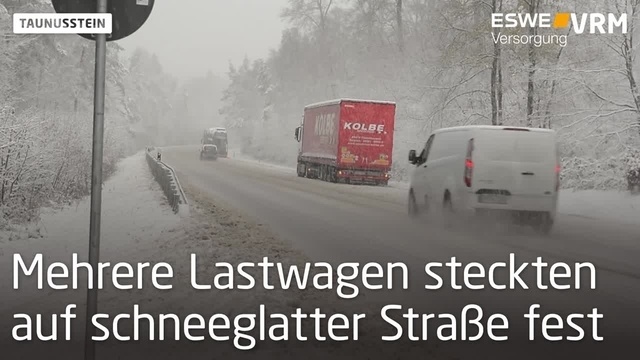 Schneechaos auf der B417