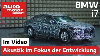 Im Video: Die Akustik-Labor-Tests des BMW i7