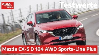 Testwerte: Mazda CX-5 Skyactiv-D 184 AWD Sports-Line Plus