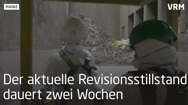 Wartungsarbeiten im Müllheizkraftwerk Mainz