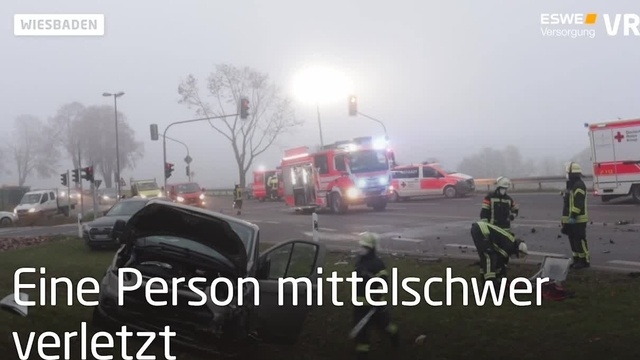 Unfall im Feierabendverkehr in Wiesbaden