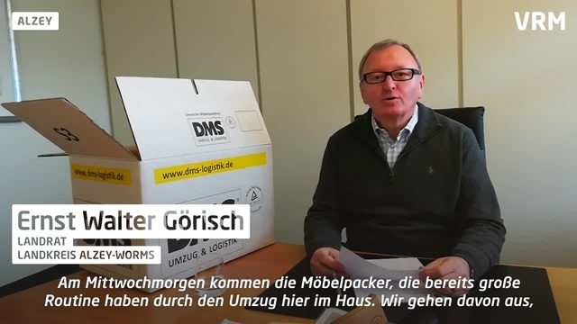 Alzey: Landrat Görisch räumt sein Büro