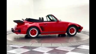 Im Video: 1988 Porsche 911 Turbo Slantnose Cabriolet Guards Red