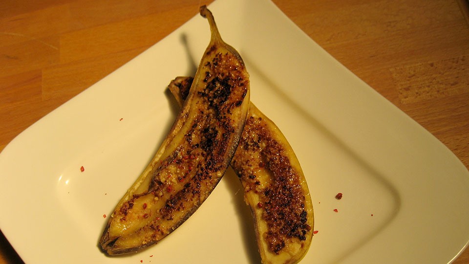 Karamellisierte Banane