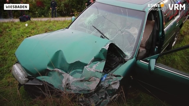 Verkehrsunfall in Wiesbaden-Delkenheim