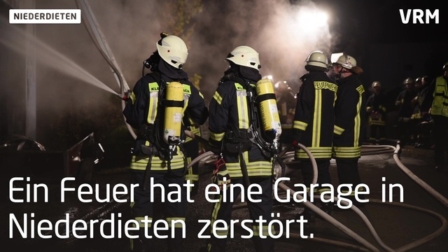 Garagenbrand in Niederdieten
