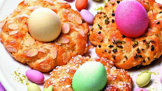 Bunte Osterkränzchen