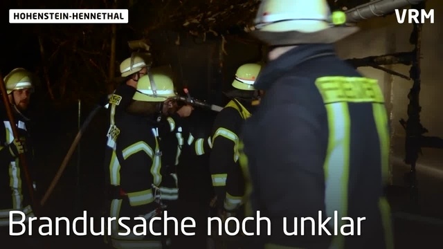 Brand auf Gelände der Kläranlage Hohenstein-Hennethal