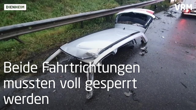 Schwerer Unfall auf der B9